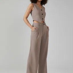 glitchez V-Neck Waistcoat & Trousers Co-Ords image 2