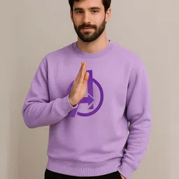 Organic Chics Men Printed Sweatshirt image 3