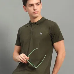 STELVIN Men Solid Polo Collar T-shirt-picture-19