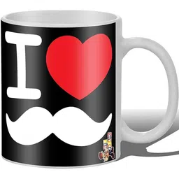Get Fatang Black & White Printed Ceramic Glossy Mugs Set of Cups and Mugs image 2