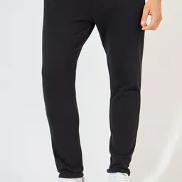 Men Slim Fit Pique Knit Pants with Roll Up Hem-image-2