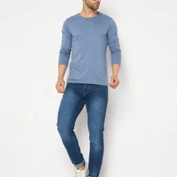 NEVA Men Solid Round Neck Cotton T-shirt image 4