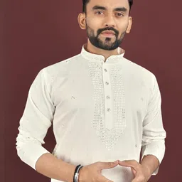 akshat creation Sequence Embrodery Kurta Pajama set image 4