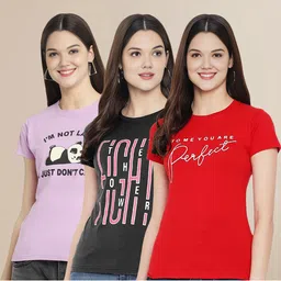 Metronaut Pack Of 3 Printed T-shirt-picture-30