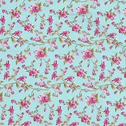 Status Green & Blue Floral 104 TC Value King Bedsheet with 2 Pillow Covers- 2.2mx2.4m image 4