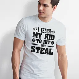 Seekbuylove Men Bio Finish Baseball Dad Round Neck Pure Cotton T-shirt-picture-17