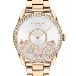 Coach Women Preston Embellished Bracelet Style Analogue Watch 14503776-picture-26