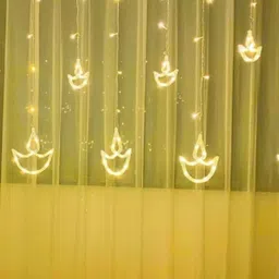 MZ Diamond 4.5m Warm White 112 LEDs Diya Shaped String Light image 2
