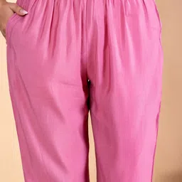 Readiprint Women Embroidered Curved Style Tunic & Trousers Co-Ord Set image 5