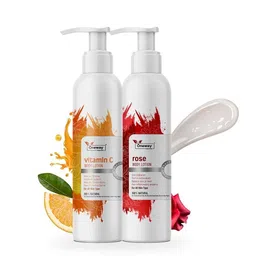 Oneway Happiness Set Of 2 Vitamin C & Rose Body Lotion - 200 ml Each-picture-22