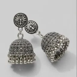 SZN Dome Shaped Jhumkas Earrings image 5