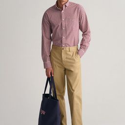 GANT Men Gingham Checked Button-Down Collar Cotton Casual Shirt-picture-35