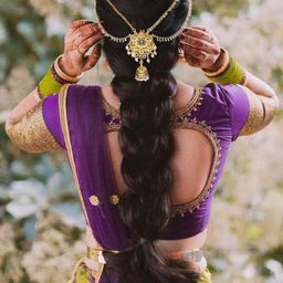 VAGHBHATT Women Lakshmi Motif Temple Bridal Jada with Side Pearls Chains Hair Accessory-picture-27