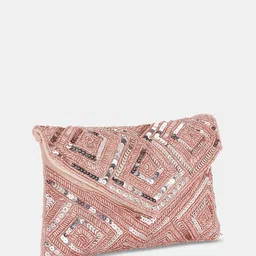 Forever Glam by Pantaloons Embellished Envelope Clutch image 3