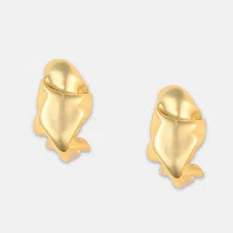 SOHI Everyday Set Of 2 Gold-Plated Contemporary Studs Earrings image 3