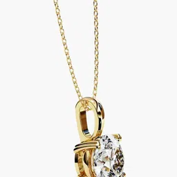 VALANOVA BIS Hallmark 14K Gold 2.00 Cts Diamond Studded Pendant - 1.23 gm image 2