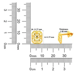 C KRISHNIAH CHETTY JEWELLERS PVT LTD 22Kt Gold Earrings-1.23g image 3