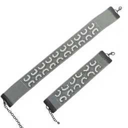 Evince MODE Embroidered Beaded Jewellery Set-picture-30