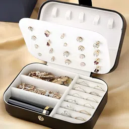 Estele Black Set of 1 Regular Jewellery Organiser Organisers-image-14