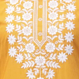 ERUDITE CLUB Ethnic Motifs Embroidered Chikankari Chikankari Kurti image 3