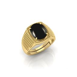 todani jems 12.25 Ratti Agate Stone Original Certified Hakik Gemstone Gold Plated | Adjustable Ring-picture-1