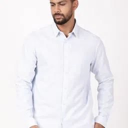 Indian Terrain Men Classic Slim Fit Striped Casual Shirt-picture-32
