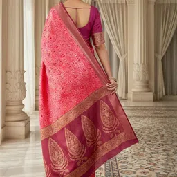 FABLAND Woven Design Zari Art Silk Handloom Kanjeevaram Saree image 2