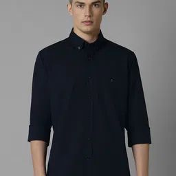 Louis Philippe Sport Men Button-Down Collar Solid Cotton Slim Fit Casual Shirt-picture-14