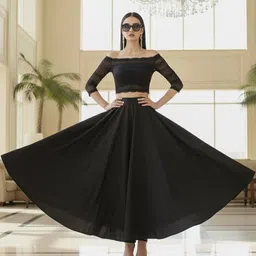 Vagisha Flared Maxi Skirt-picture-55