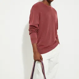 max Men Quirky Self Design Long Sleeves Pullover image 1