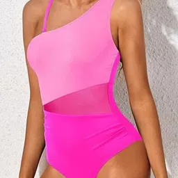 Scarlet Kiss Women Solid One Shoulder Neck Body Suit-image-8