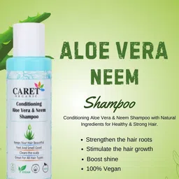 CARET ORGANIC Conditioning Aloevera & Neem Shampoo - 100 ml image 2