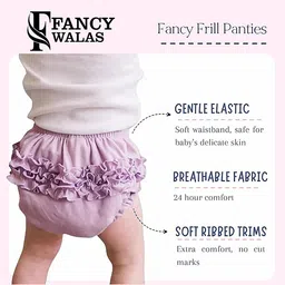 Fancy Walas Infant Girls Pack Of 6 Cotton Basic Briefs FW330_Multi_XL_PK06 image 3