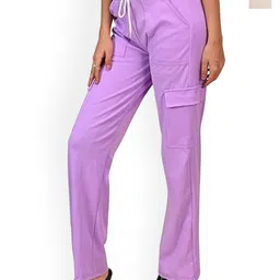 LOVO Girls Relaxed Loose Fit High-Rise Cargos Trousers-picture-24