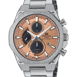 CASIO Men Dial & Cuff Straps Analogue Chronograph Solar Powered Watch ED644-picture-17