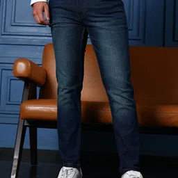 Campus Sutra Men Jean Regular Fit Mid-Rise Light Fade Stretchable Jeans image 2