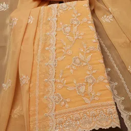 Soch Embroidered Silk Chiffon Unstitched Dress Material-image-10