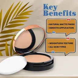 Adbeni HD Long-Lasting Matte Finish Compact Powder - 9 g - Shade - 01 image 3