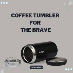 Style Homez Black Stainless Steel Double Wall Vacuum Water Bottle - 300 Ml image 3