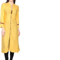 Inara Robes Women Yellow Kurtas-picture-12