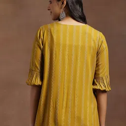 Libas Floral Printed Pleated Kurti image 2