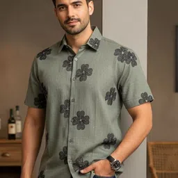 Anouk Men Floral Printed Casual Shirt-image-96