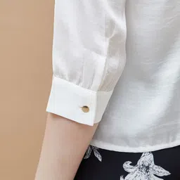 CODE by Lifestyle Tie-Up Neck Top image 2