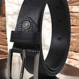 Metronaut Men Textured Leather Formal Belt-picture-12
