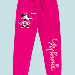 YK Disney Girls Pack Of 3 Printed Mid-Rise Joggers image 2