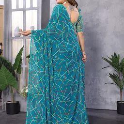 Moda Rapido Abstract Printed Saree image 2