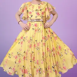 PRENA FASHION Girls Yellow Dresses-picture-32