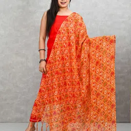 Apratim Ethnic Motifs Printed Tasselled Dupatta-picture-47