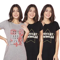 TRENDY WORLD Women Cotton Tshirts-image-29
