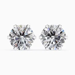 VALANOVA Hallmarked 18Kt Rose Gold Diamond Studded Earrings - 2.10g-picture-13